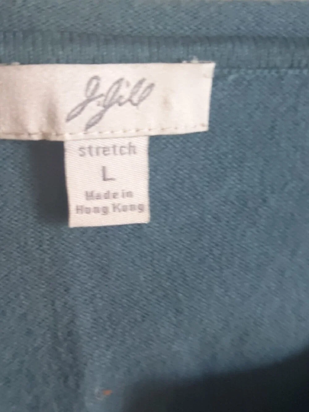 J. Jill Teal Button-Front Lightweight Sweater - Picture 2 of 5